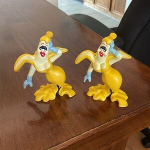 Yellow and Blue Cartoon California raisin banana white will Vinton claymation